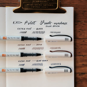 Pilot Fude-Makase Color Brush Pen - Extra Fine - Black