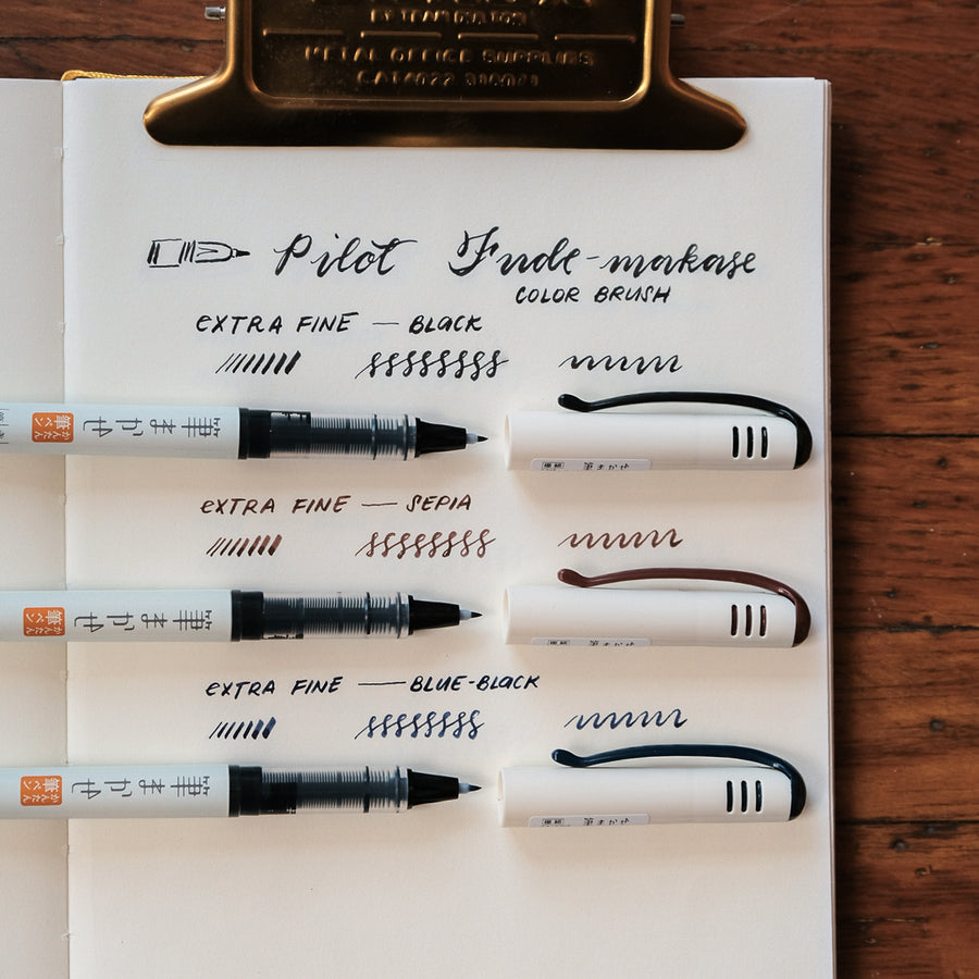Pilot Fude-Makase Color Brush Pen - Extra Fine - Black