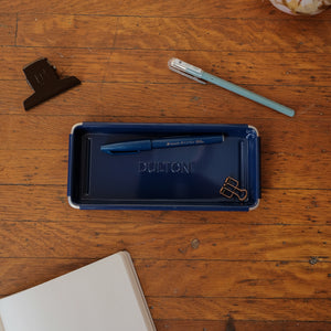 Dulton Metal Pen Tray - Navy Blue