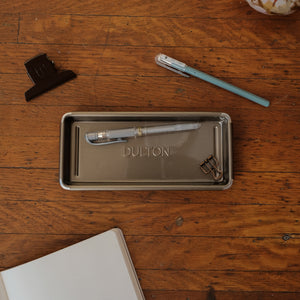 Dulton Metal Pen Tray - Raw Metal