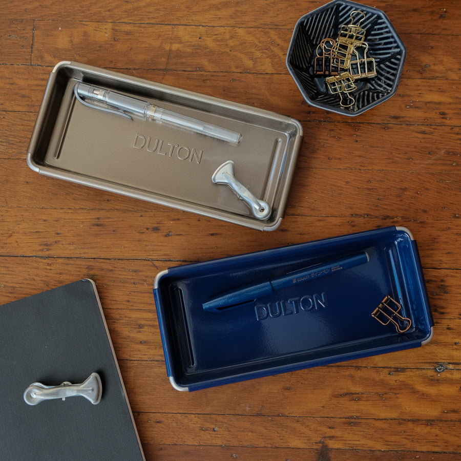 Dulton Metal Pen Tray - Raw Metal