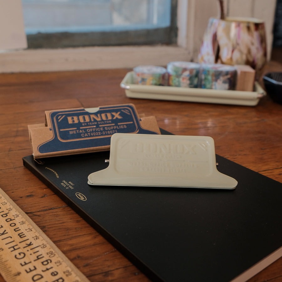Coated Metal Clamp Large - Ivory