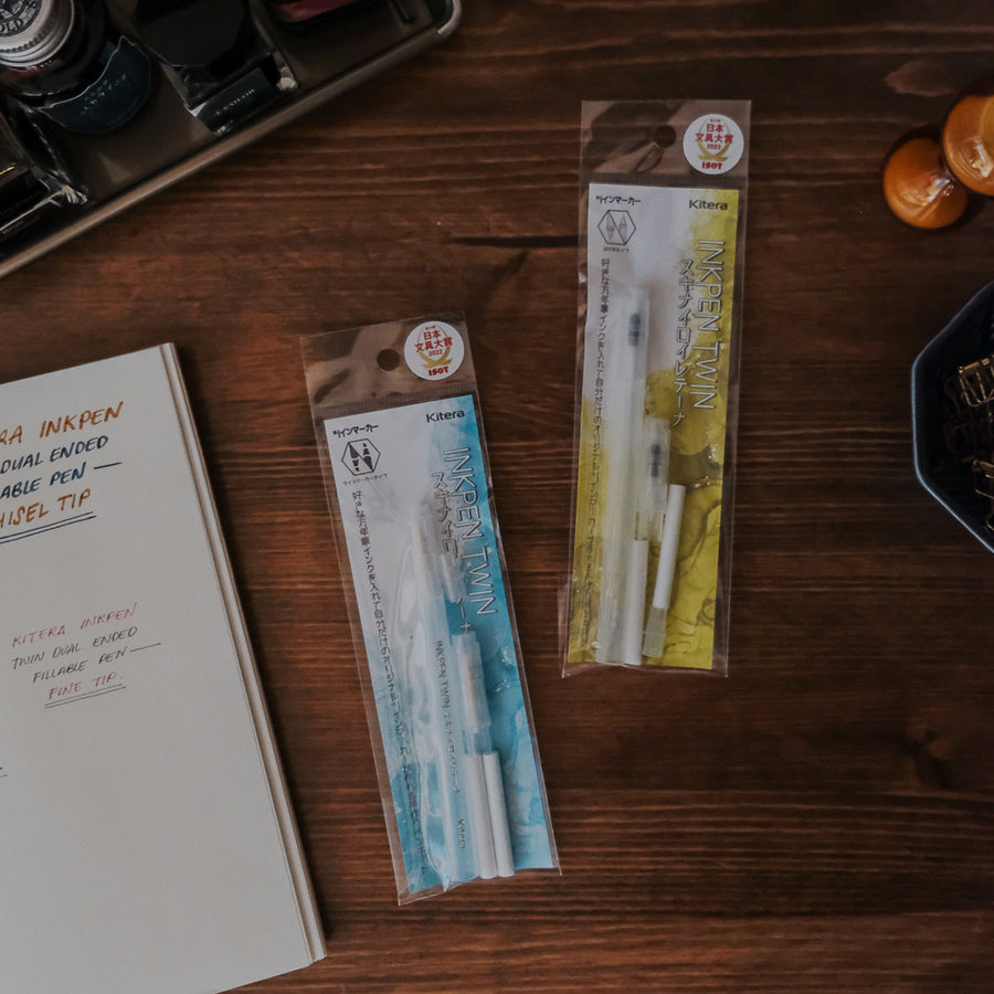 Kitera Inkpen Twin Dual Ended Fillable Pen - Fine Tip