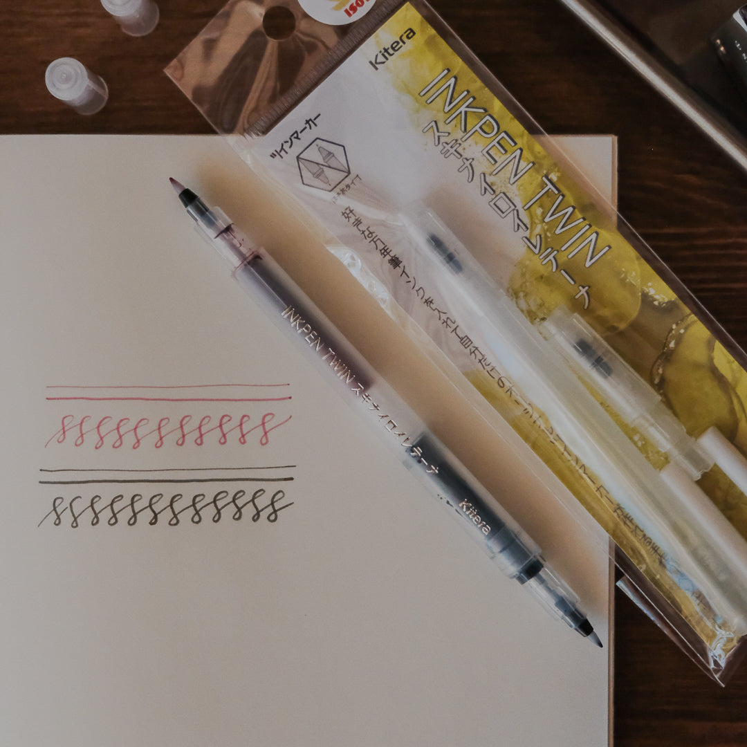 Kitera Inkpen Twin Dual Ended Fillable Pen - Fine Tip