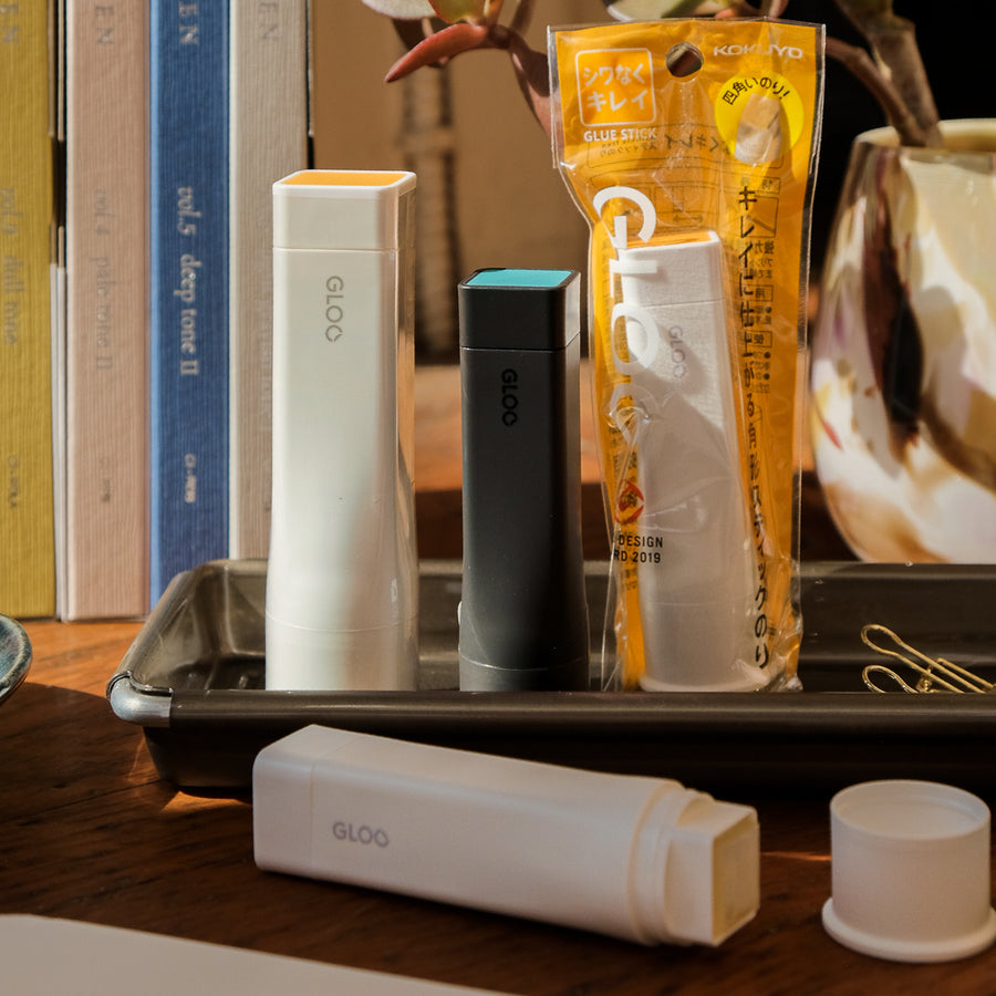 Kokuyo Gloo Glue Stick - Wrinkle Free (Orange) - Small 10g