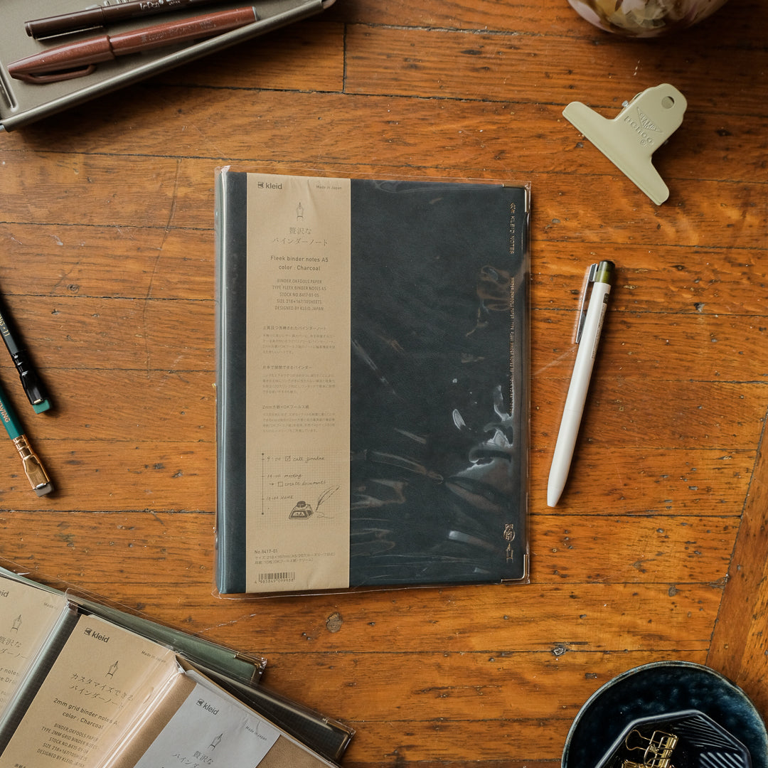 Kleid Fleek A5 Binder - Charcoal