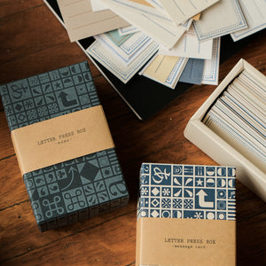 Yamazoe Message Card Letter Press Box