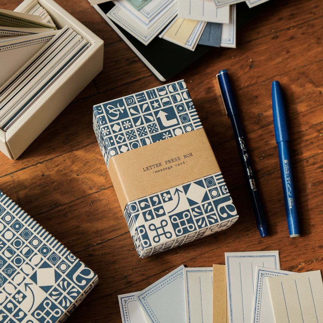Yamazoe Message Card Letter Press Box