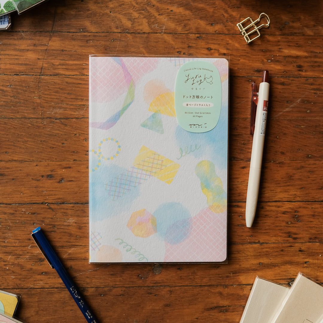 Midori Yuru Log B6 Notebook - Watercolor