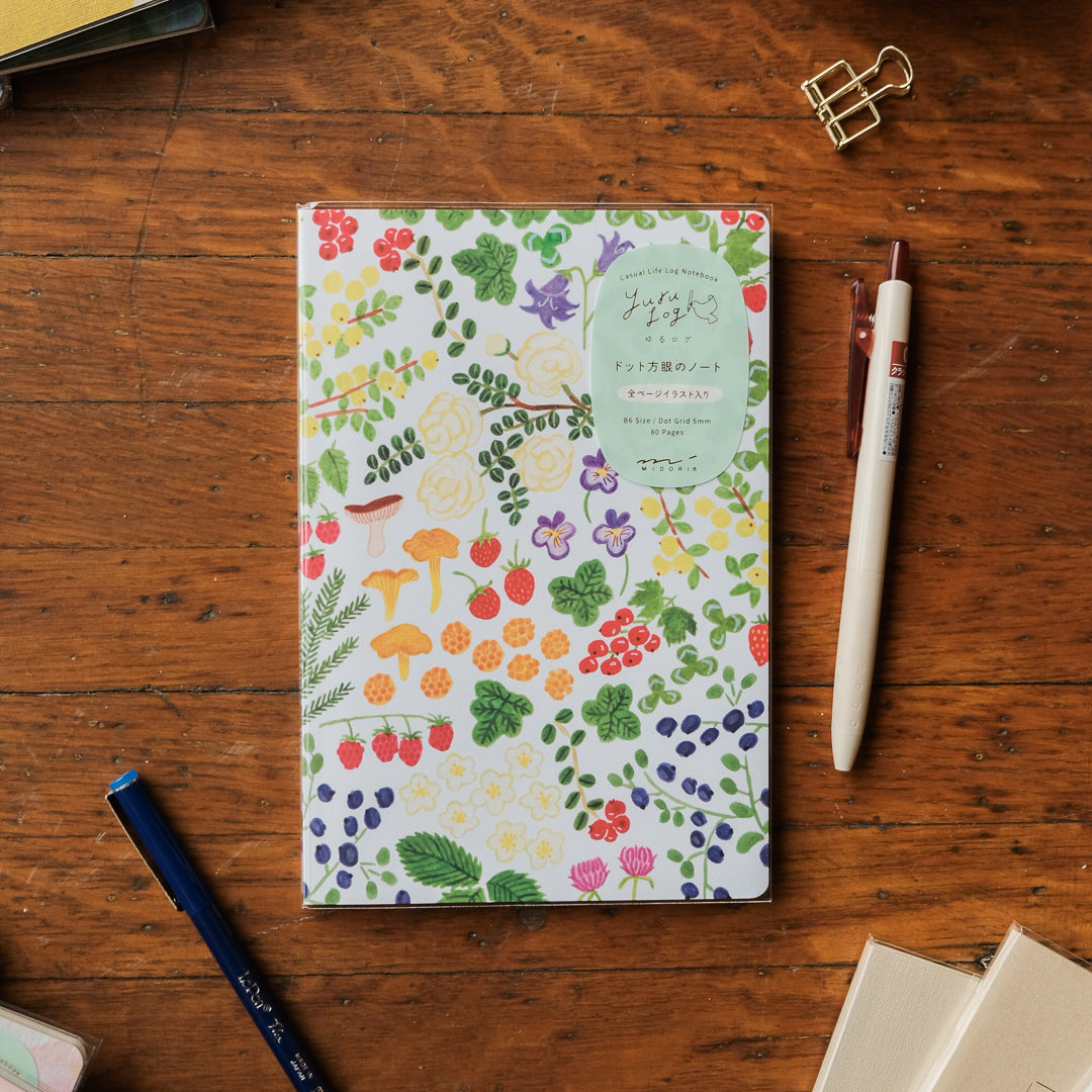 Midori Yuru Log B6 Notebook - Scandinavia
