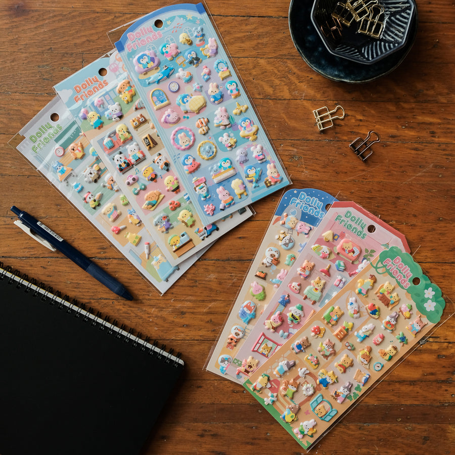 Mind Wave Dolly Friends Sticker Sheet - Leisure 82550