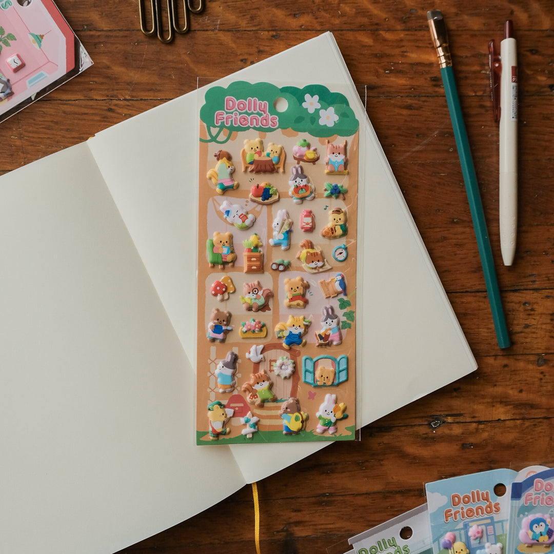 Mind Wave Dolly Friends Sticker Sheet - Forest 82547