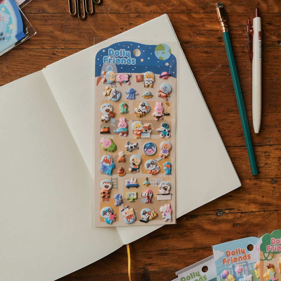 Mind Wave Dolly Friends Sticker Sheet - Moon 82549