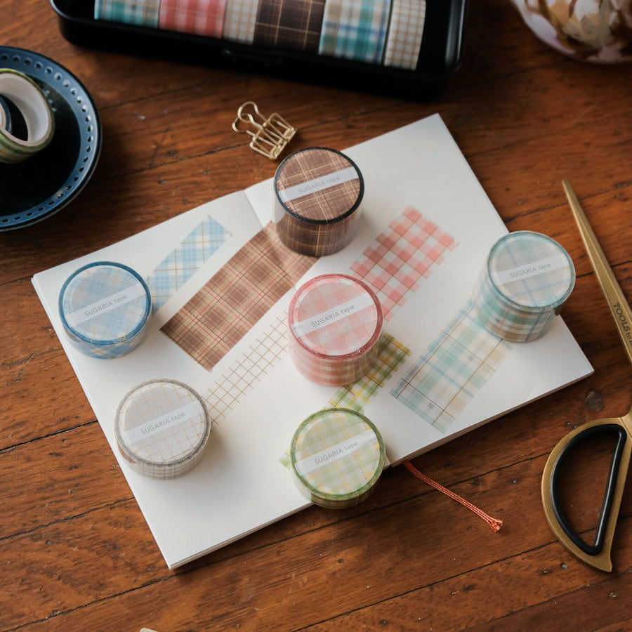 Mind Wave Sugaria 15mm Clear Tape - 95549 Gingham Check 2