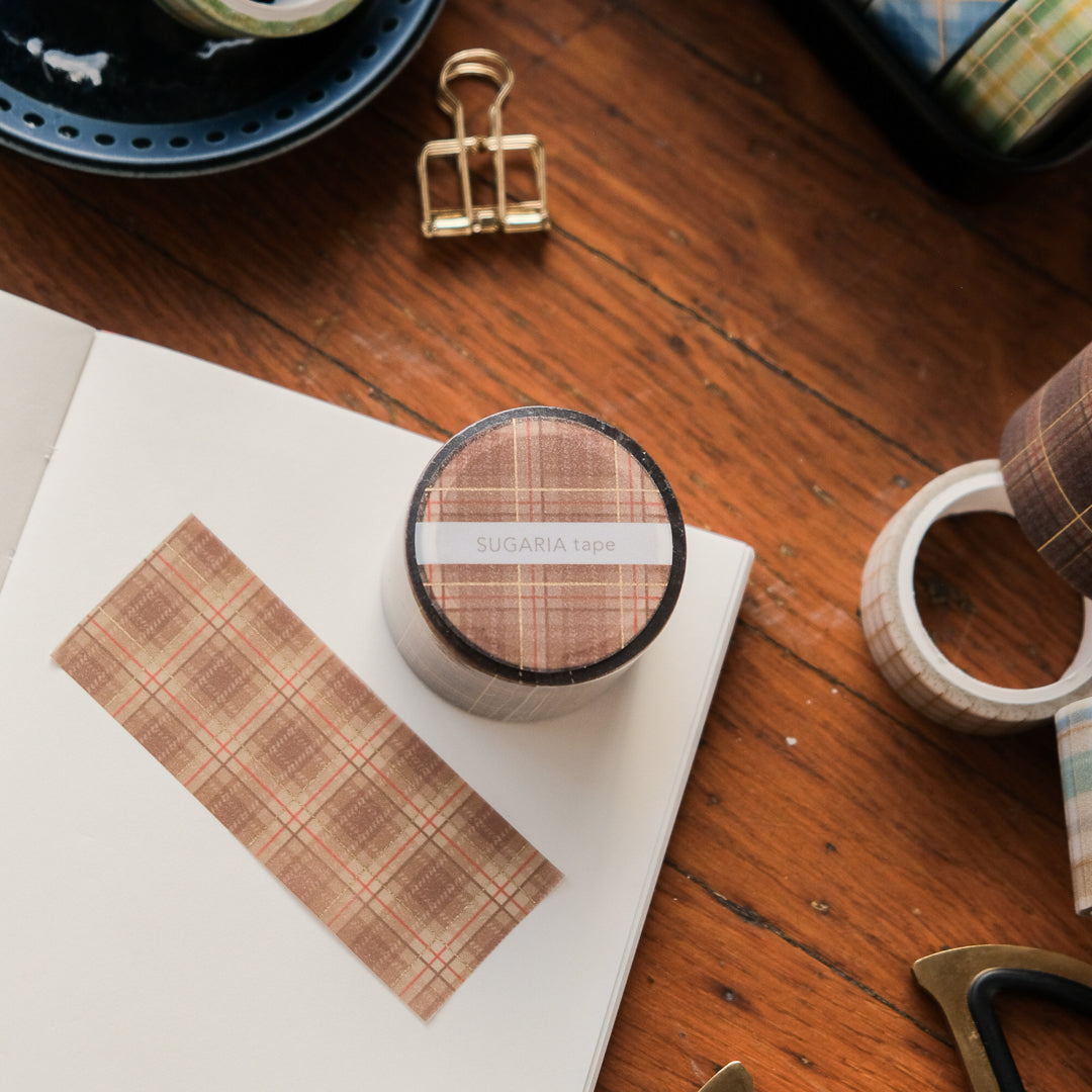 Mind Wave Sugaria 30mm Clear Tape - 95547 Gingham Check 3