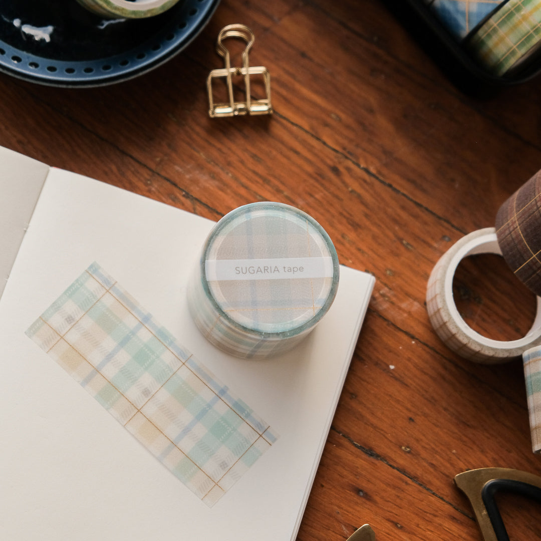 Mind Wave Sugaria 30mm Clear Tape - 95546 Gingham Check 2