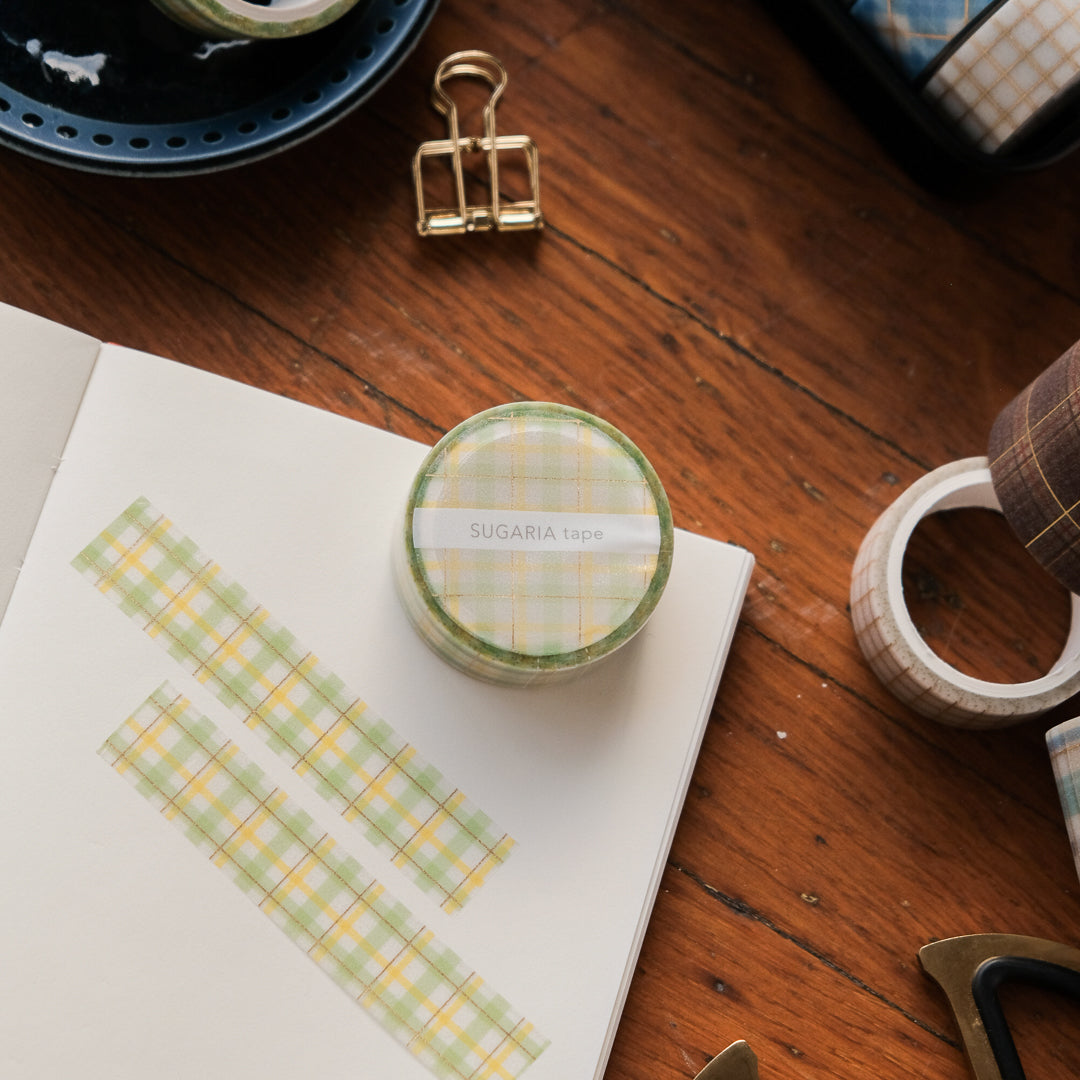 Mind Wave Sugaria 15mm Clear Tape - 95548 Gingham Check 1