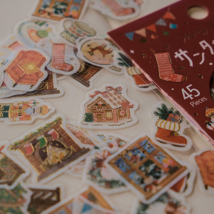 BGM Christmas Sticker Flakes - Santa Day BS-FGLC015