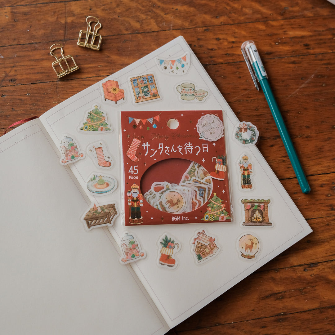 BGM Christmas Sticker Flakes - Santa Day BS-FGLC015