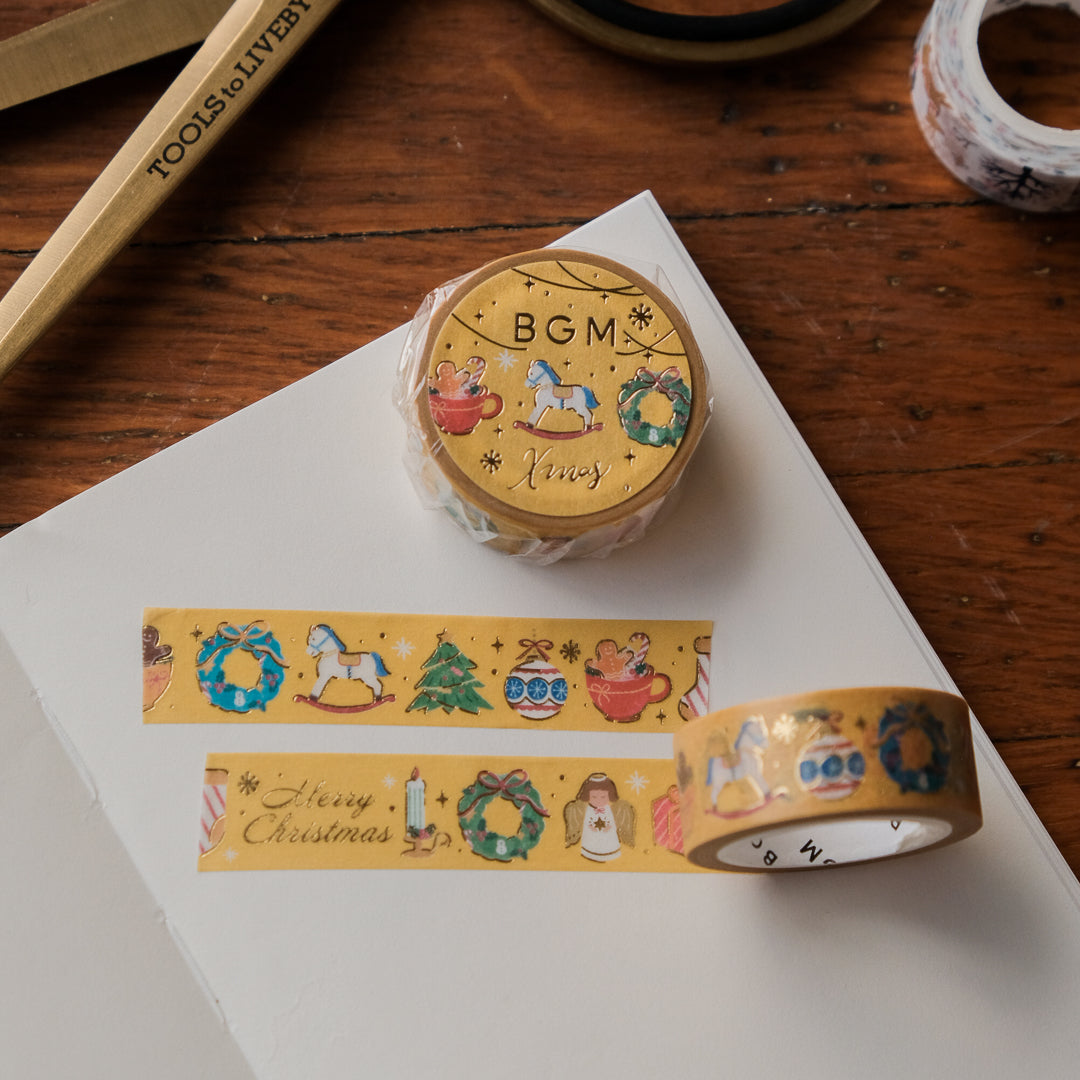 BGM Christmas Washi Tape - Mini Objects BM-SPLM056