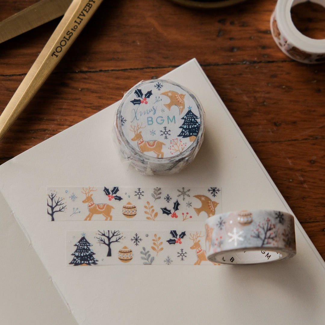 BGM Christmas Washi Tape - Christmas Forest BM-SPLM057