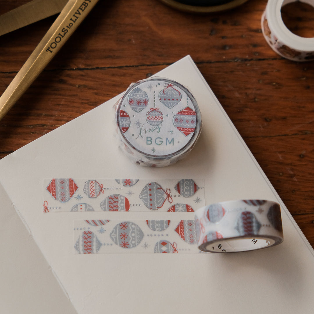 BGM Christmas Washi Tape - Nordic Ornaments BM-SPLM059