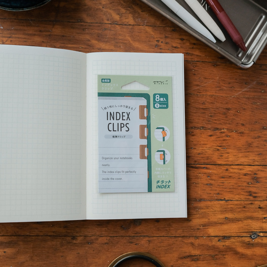 Midori Chiratto Index Clips Small - Copper