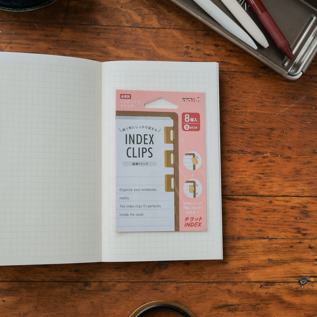 Midori Chiratto Index Clips Small - Bronze