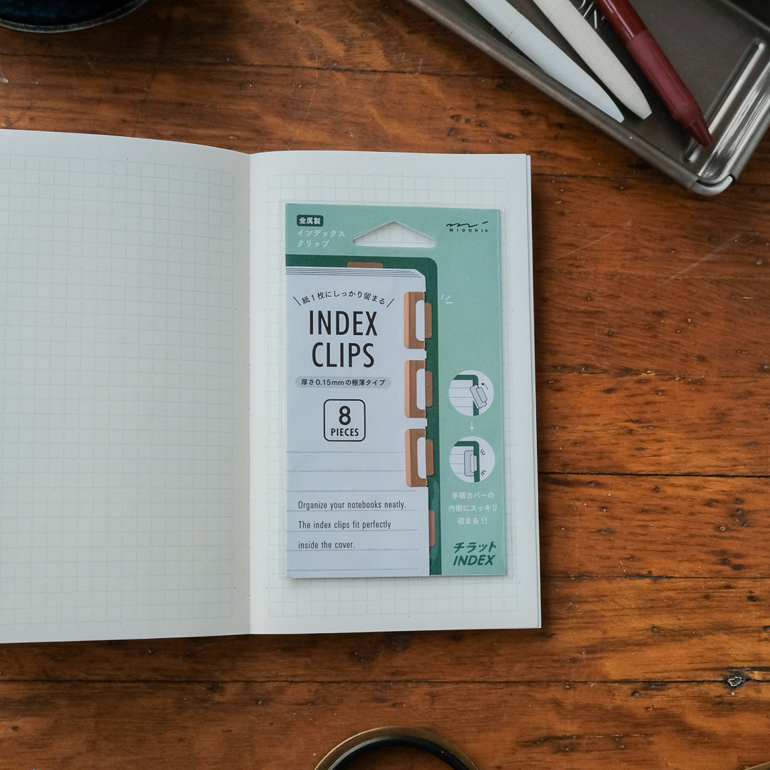 Midori Chiratto Index Clips - Copper