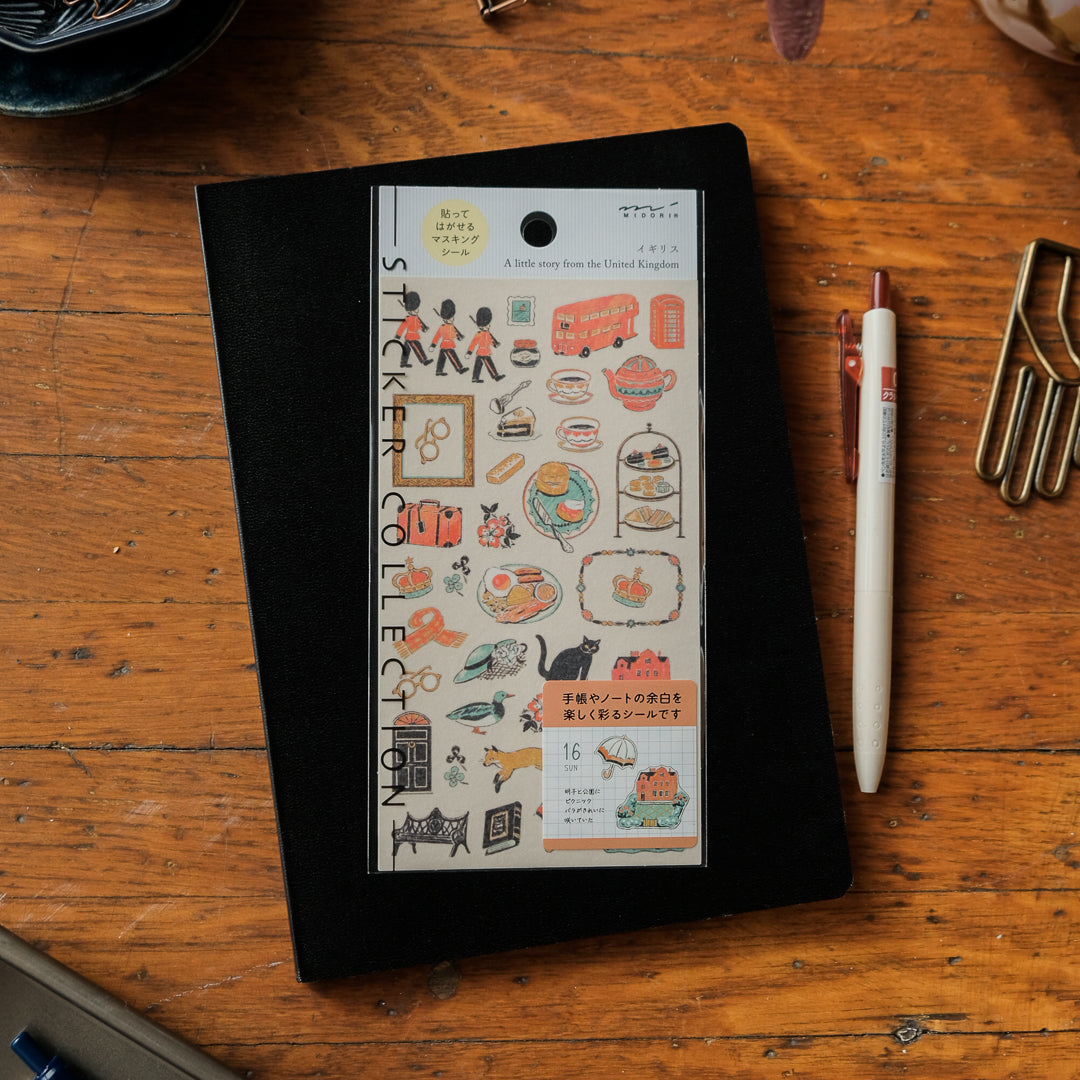 Midori Stickers 2710 British Motifs