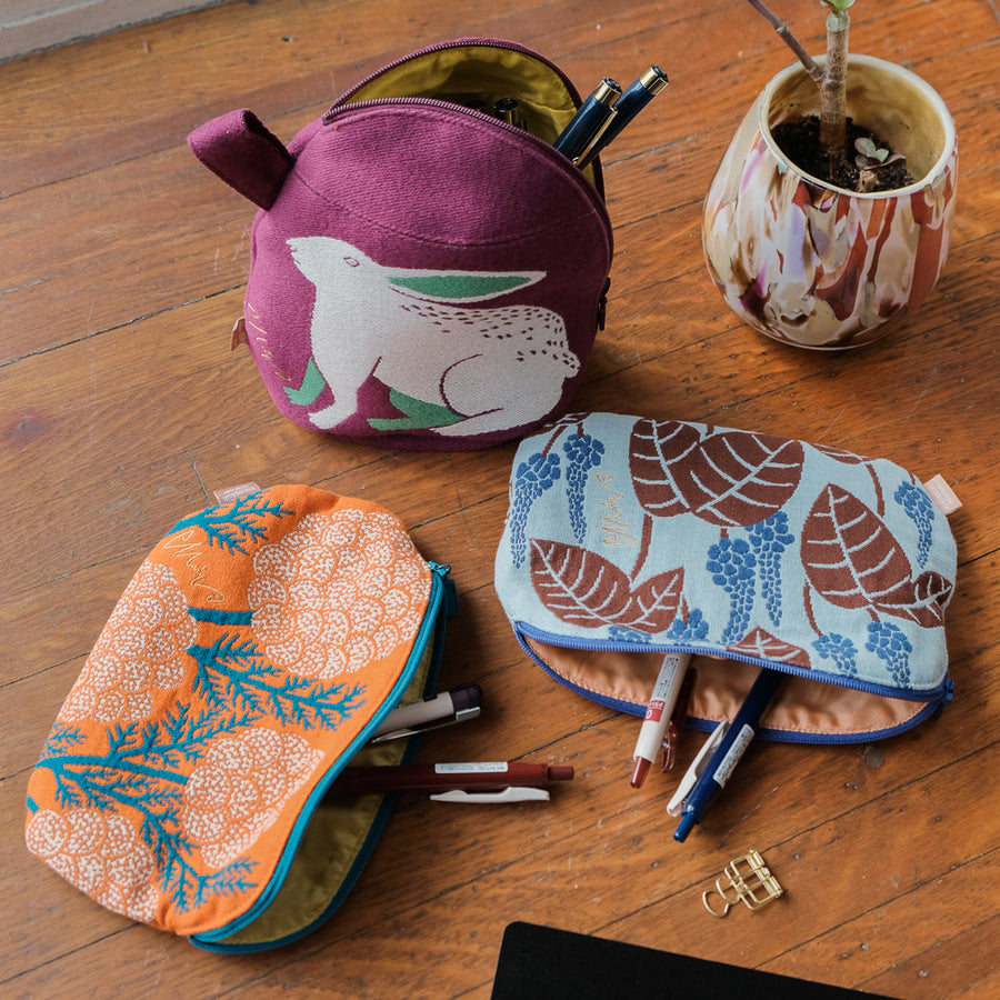 moritaMiW Pen Case - Weevil/Light Blue