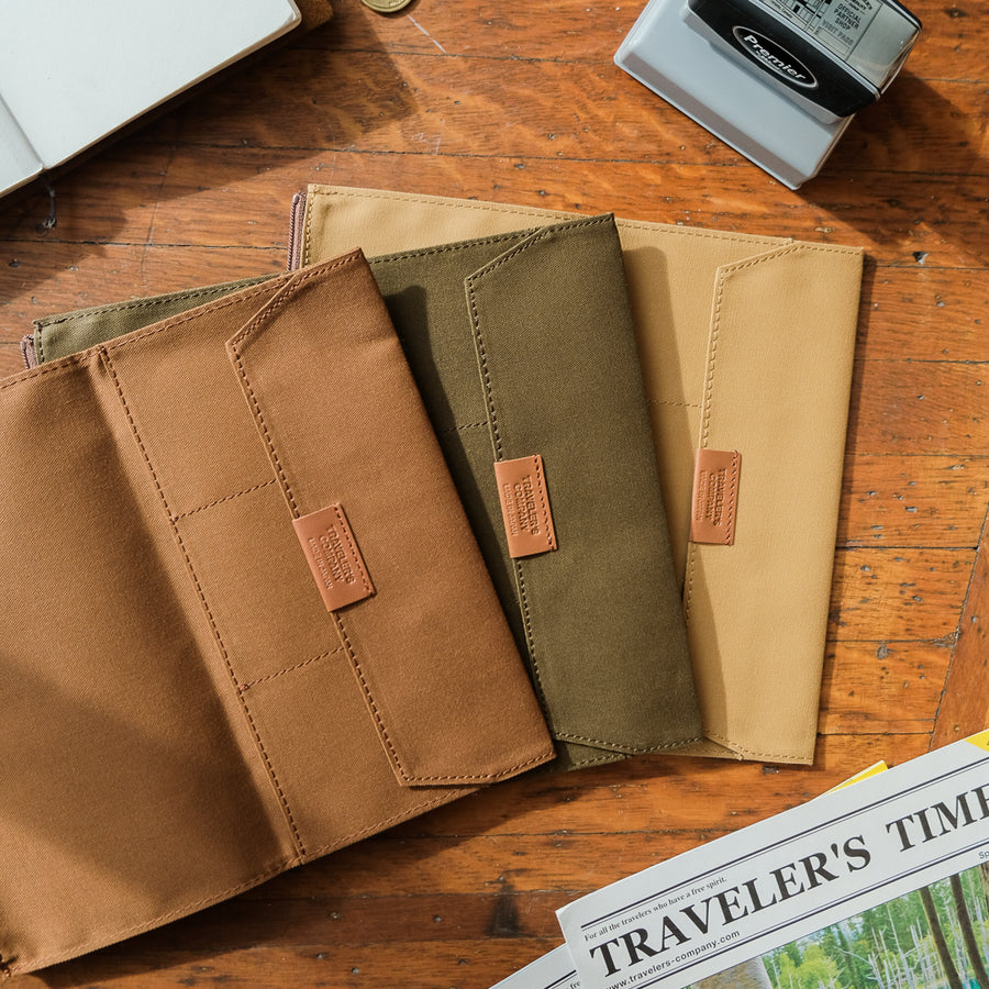 TRAVELER'S Factory Cotton Zipper Case - Beige (Regular)