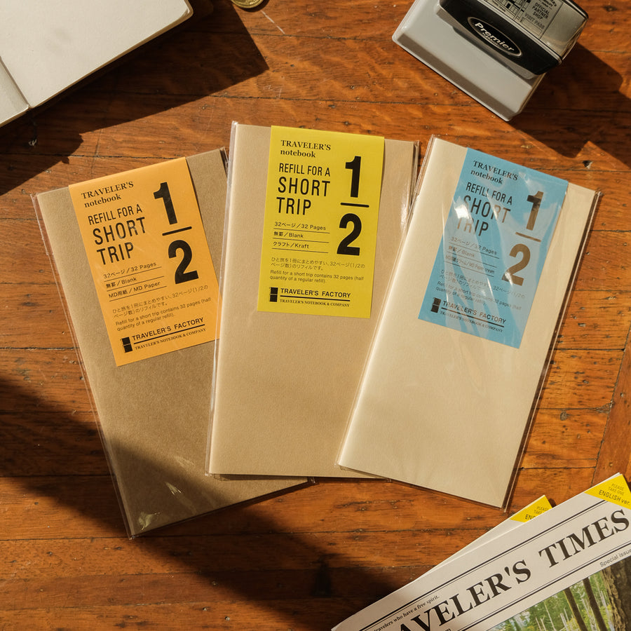 TRAVELER'S Factory Short Trip Refill - Cream (Regular)