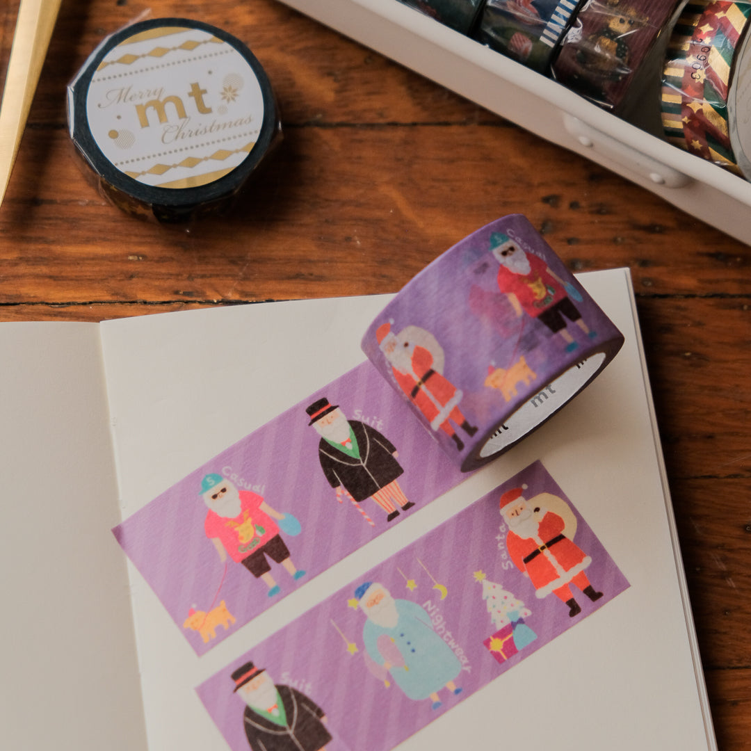 mt Christmas Masking Tape - Dress-Up Santa