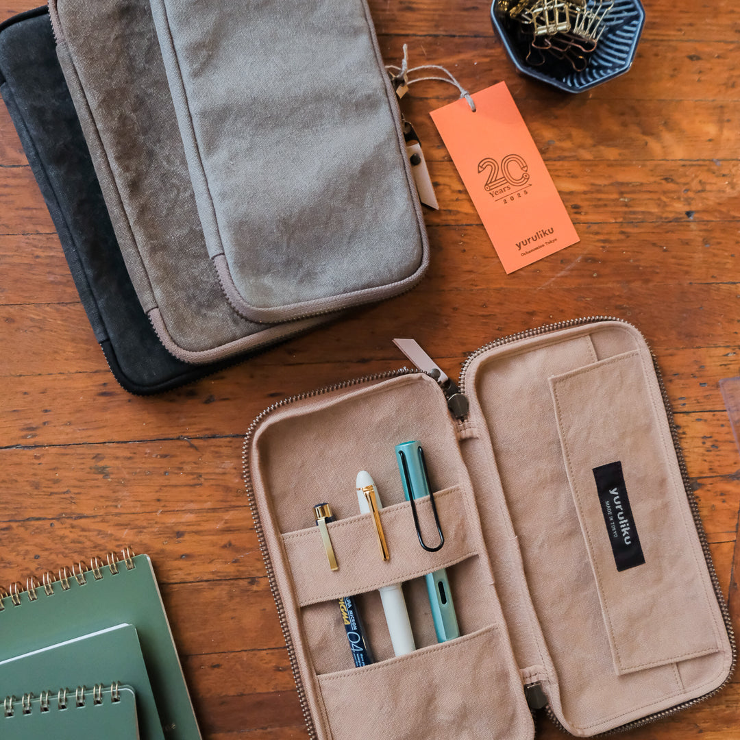 Yuruliku Flat Tool Case Pen - Stone Gray