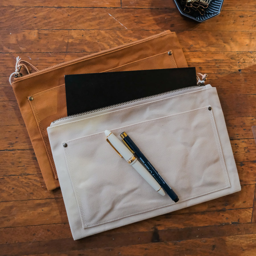 Yuruliku HIRA Pouch - Ivory