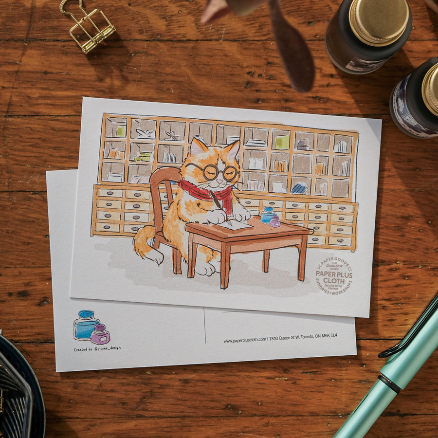 Paper Plus Cloth x Yippee Postcard - Cat