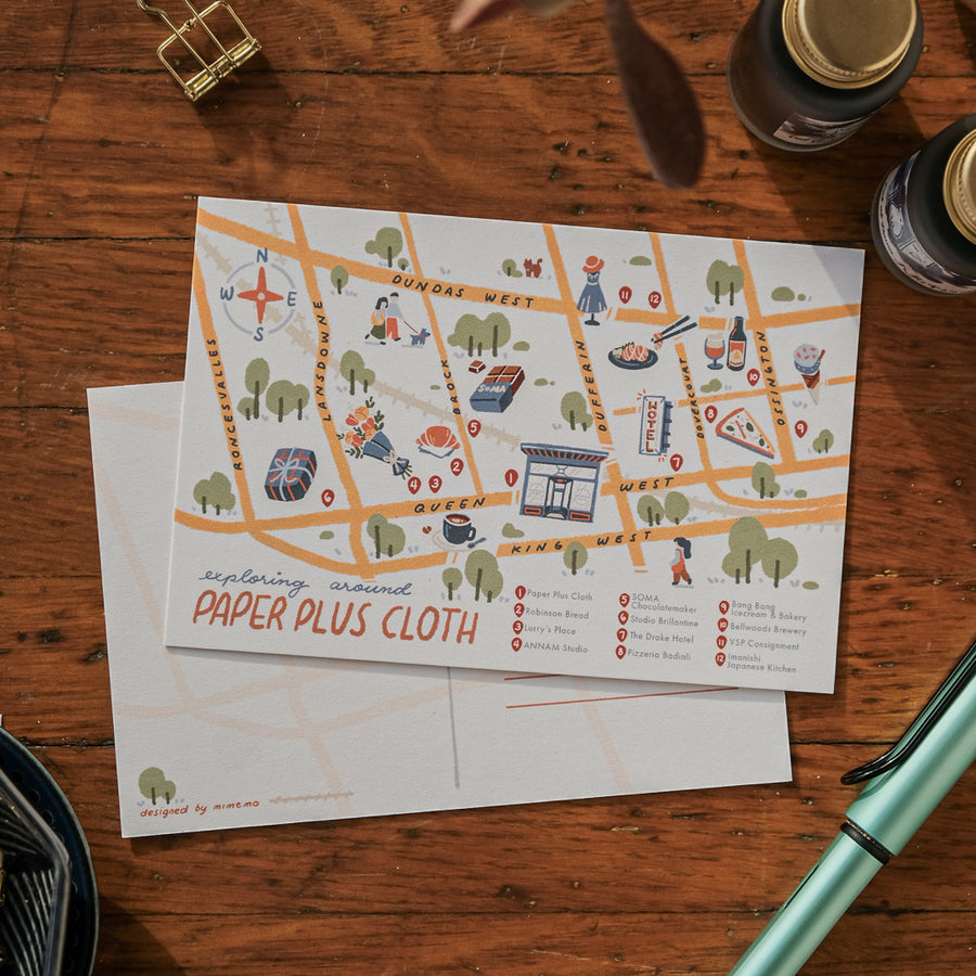 Paper Plus Cloth x Mimemo Postcard - Exploring Around