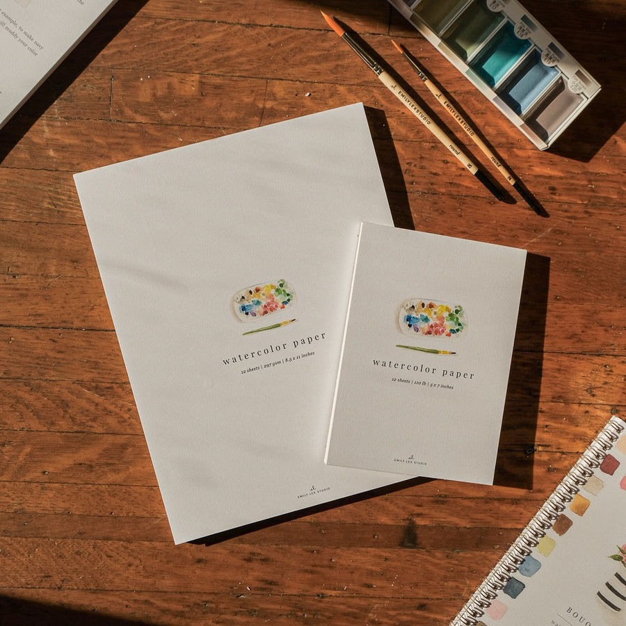 emily lex studio - Watercolor paper: 5x7