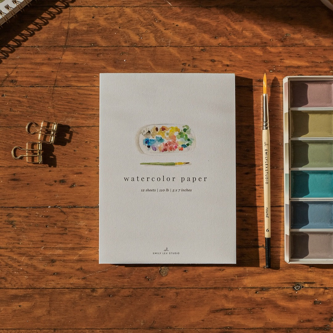 emily lex studio - Watercolor paper: 5x7