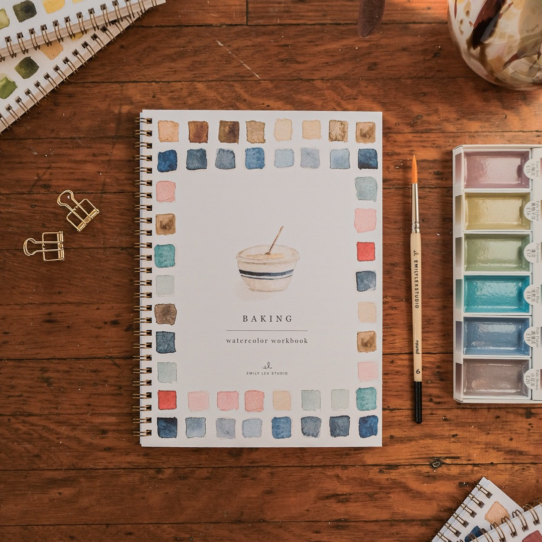 emily lex studio - Baking watercolor workbook