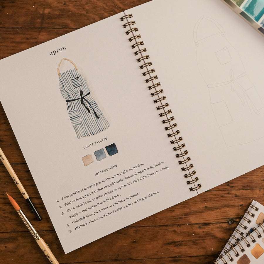 emily lex studio - Baking watercolor workbook