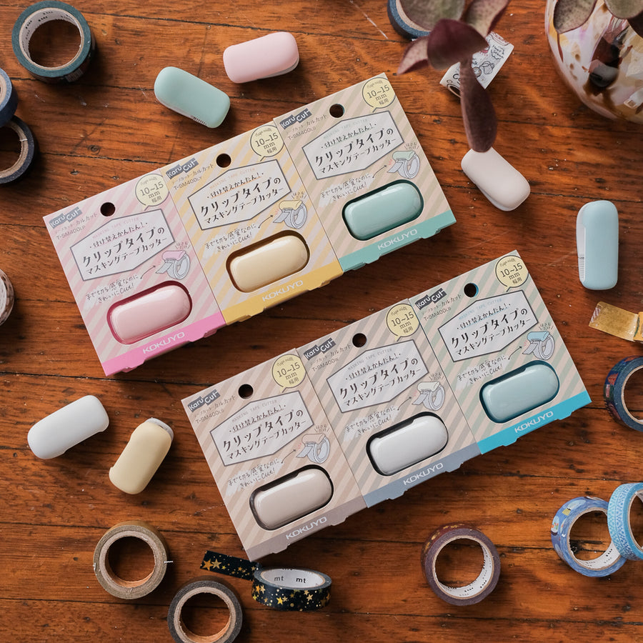 Kokuyo Karu Cut Washi Tape Cutter - Light Pink