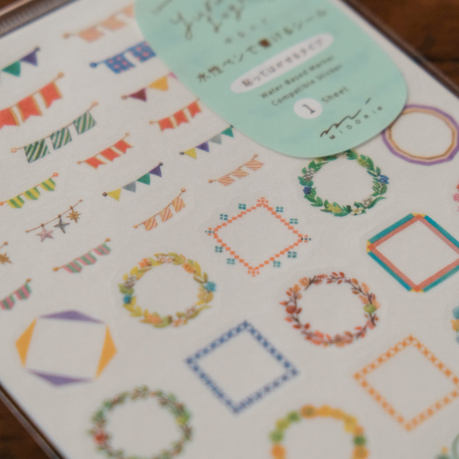Midori Sticker 1 Sheet Yuru Log - Decoration