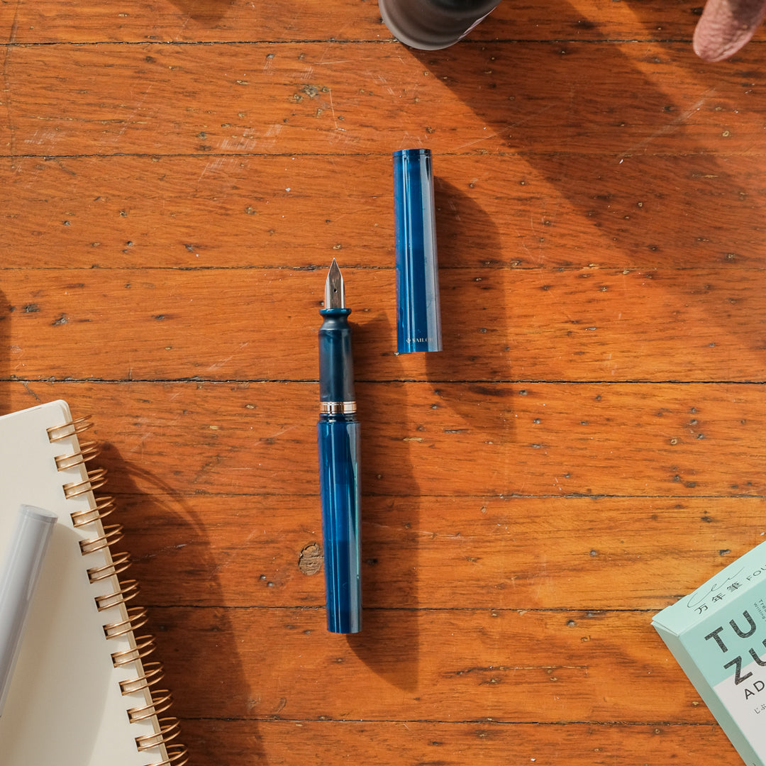 Sailor TUZU Adjust Fountain Pen - Translucent Navy