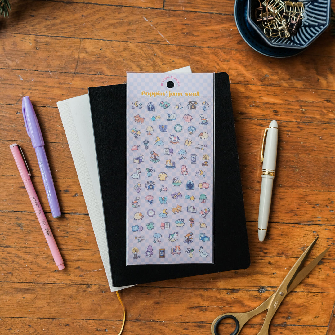 Mind Wave Poppin' Jam Seal Sticker Sheet - Night 82609