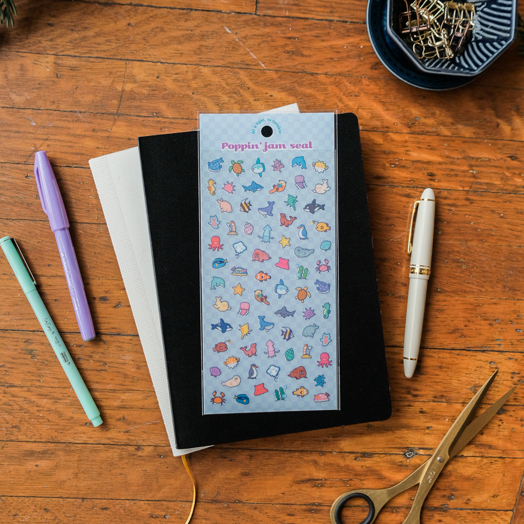 Mind Wave Poppin' Jam Seal Sticker Sheet - Marine 82608