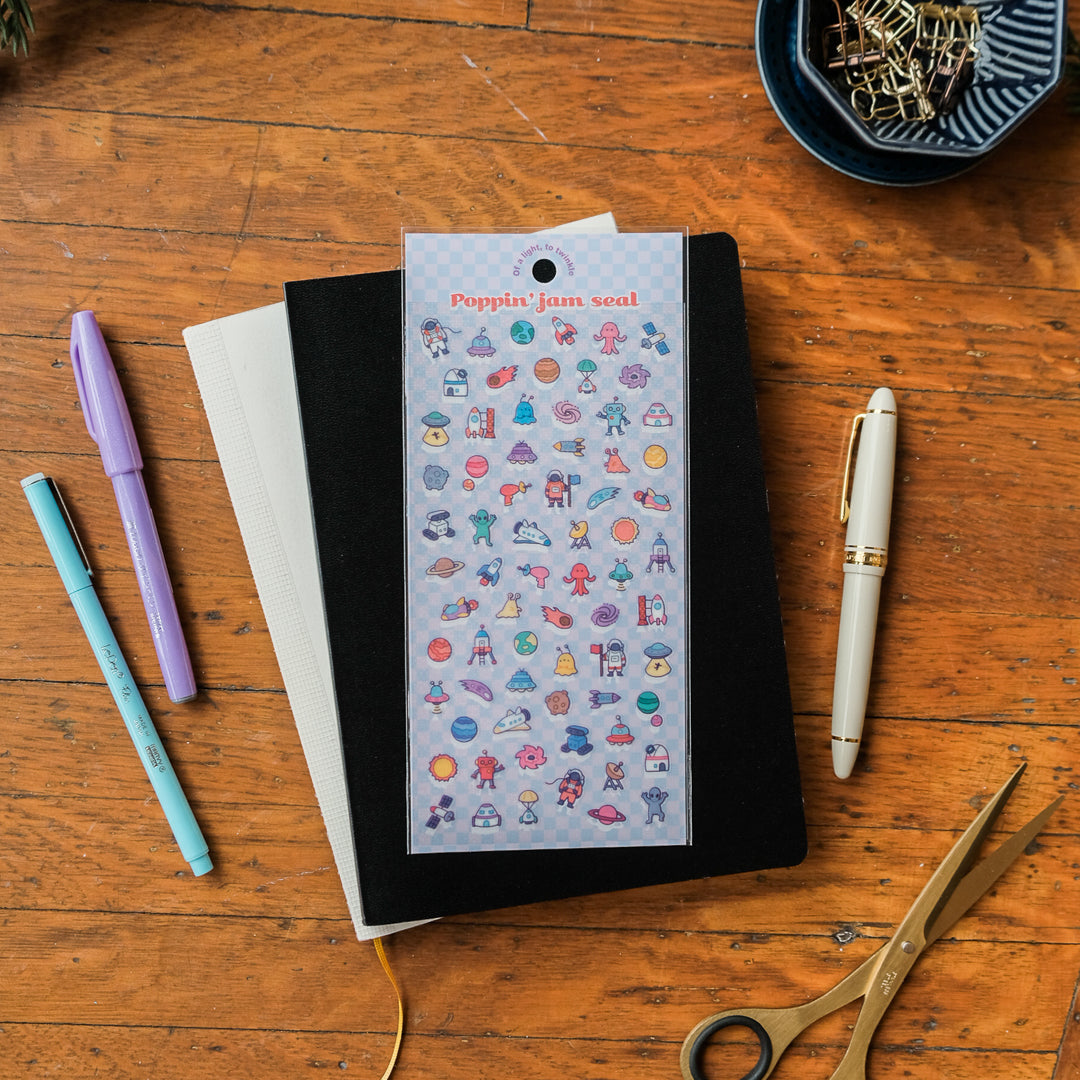 Mind Wave Poppin' Jam Seal Sticker Sheet - Planet 82605