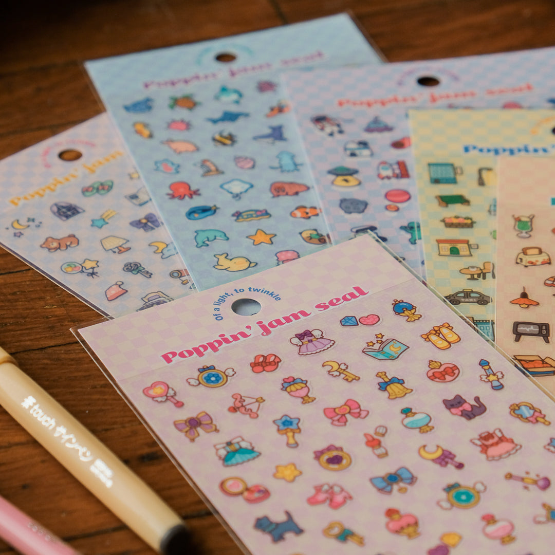 Mind Wave Poppin' Jam Seal Sticker Sheet - Night 82609