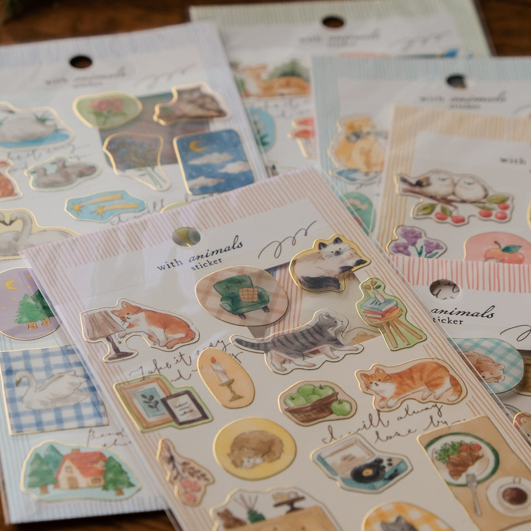 Mind Wave With Animals Sticker Sheet - Bear 82573